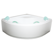 Rohová vana Laguna Samanta Plus 140x140, 150x150 cm bílá akrylát. Obr. 2&nbsp;