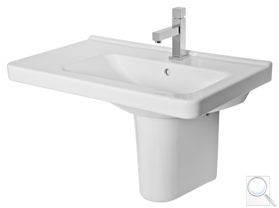 Umyvadlo Jika Cubito 75x45 cm odkládací plocha vlevo nebo vpravo. Odkládací plocha vlevo