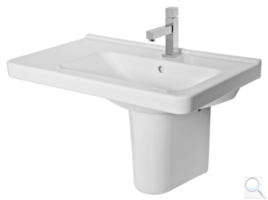 Umyvadlo Jika Cubito 75x45 cm odkládací plocha vlevo nebo vpravo. Odkládací plocha vlevo