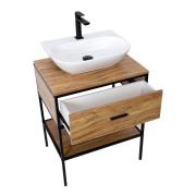 Koupelnová skříňka pod umyvadlo na desku Naturel Blackframe 60x73x46 cm javor lesk BFRAMEUMD. obr. 3&nbsp;