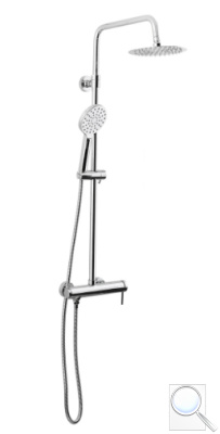 Sprchový systém SAT s pákovou baterií chrom SATSSPK. 