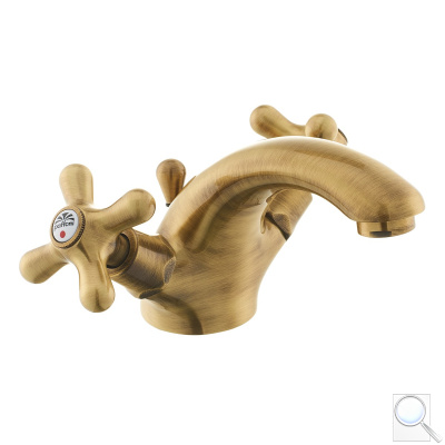 Umyvadlová baterie Paffoni Ricordi s výpustí bronz IR075BR.