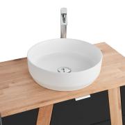 Koupelnová skříňka pod umyvadlo na desku Naturel Home 80x73x46 cm ořech/černá mat HOMEUMDC. obr. 6&nbsp;