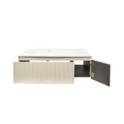 Koupelnová skříňka s umyvadlem Naturel Austen 120x35x52 cm beige mat Naturel Austen120BG. obr. 5 