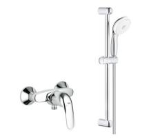 Set pákové baterie Grohe Euroeco 32740000 se sprchovým setem chrom lesk 27794001