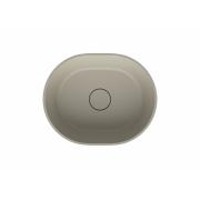 Umyvadlo na desku SAT Aula 47x38 cm béžová mat bez otvoru pro baterii, bez přepadu SATAU4738BE. &nbsp;(2)