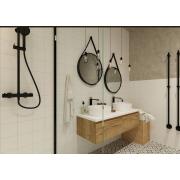 Vysoká umyvadlová baterie SAT Fusion bez výpusti páka světlé dřevo SATBSFU285DSC. &nbsp;(7)