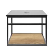 Konstrukce s krycí deskou z umělého kamene Naturel Industrial 59x45x45 cm černá mat KONZOLEUM60DTK. obr. 2