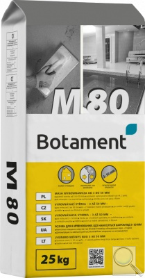 Vyrovnávací stěrka M 80. 