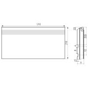Schodovka Rako Core twilight šedá. Technický nákres