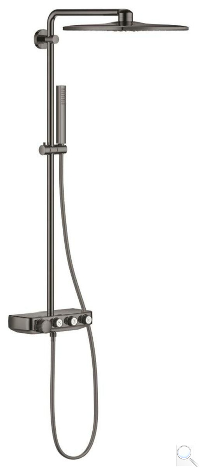 Sprchový systém Grohe EUPHORIA SMARTCONTROL na stěnu s termostatickou baterií Hard Graphite 26508A00. obr. 1