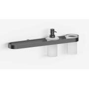 Dávkovač mýdla SAT Simply R PVD PVD gun metal/mléčné sklo SATDSIMRDAVGM. obr. 2