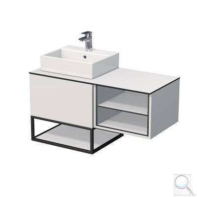 Koupelnová skříňka pod umyvadlo Naturel Oxo 110x58x50 cm bílá mat OXO110L601ZKDSBM obr. 1