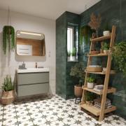 Koupelnová skříňka s umyvadlem Roca ONA 80x64,5x46 cm zelená mat ONA802ZZMP. obr. 5&nbsp;