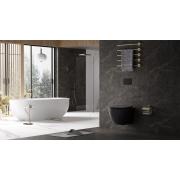 WC se sedátkem softclose závěsné vírové SAT Fusion černá mat zadní odpad SATFUS010RTORPBKM. &nbsp;(10)