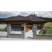 povrch štípaný - barva černá 2 povrch štípaný - barva černá 2