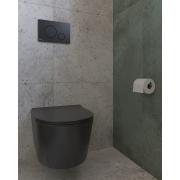 WC závěsné SAT Brevis včetně sedátka softclose, 53 cm, černé SATBRE011RREXPBKM. obr. 2 