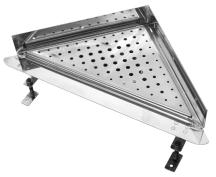 Rohový odtokový žlab 30x30 cm nerez ZLABROH