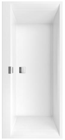 Obdélníková vana Villeroy & Boch Squaro 170x75 cm UBQ170SQE2DV-01