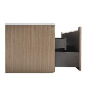 Koupelnová skříňka s umyvadlem Naturel Austen 99x47,5x45 cm clear brown mat AUSTEN100CB. &nbsp;(4)