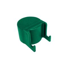 Čepička sloupku průměr 48 mm s háčky na čele, zelená