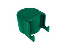 Čepička sloupku průměr 48 mm s háčky na čele, zelená