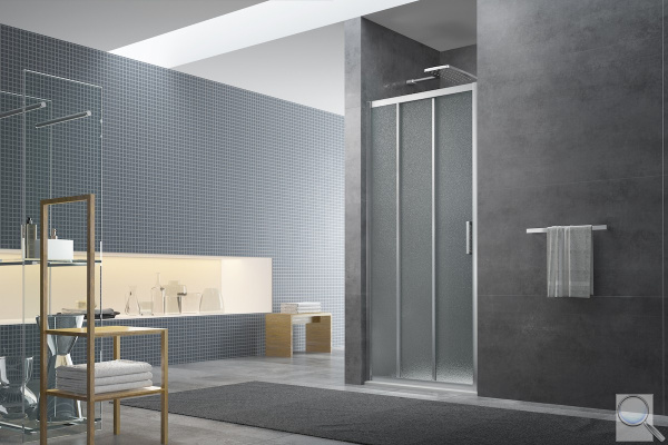 Sprchové dveře 80x195 cm, 90x195 cm, 100x195 cm, 110x195 cm, 120x195 cm SAT TEX chrom lesklý. 