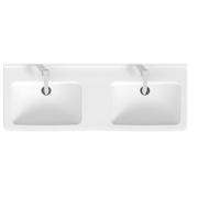 Dvojumyvadlo Jika Cubito 130x48,5 cm dva otvory pro baterii H8144200001041. obr. 2 