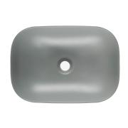 Umyvadlo na desku SAT Infinitio 45,5x32,5 cm šedá mat bez přepadu SATINF4532LGRM. obr. 3&nbsp;