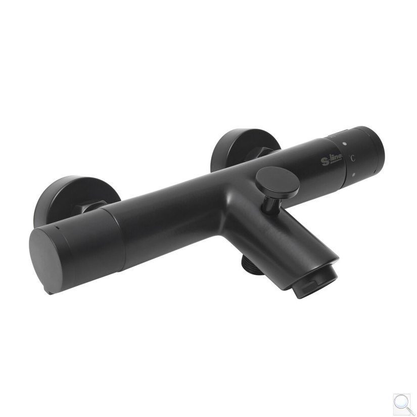 Vanová baterie S-Line Pro bez sprchového setu 150 mm černá mat SIKOBSLPRO222TC. obr. 1