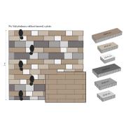 Venkovní betonová dlažba CSB - LIGNEO. VELIKOSTI KAMENŮ V PLOŠE