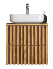 Koupelnová skříňka pod umyvadlo SAT Delano 60x46 cm dub mat DELANO60ZDDE