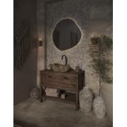 Umyvadlo na desku SAT Purity kámen bez otvoru pro baterii, bez přepadu SATSTONE. obr. 9&nbsp;