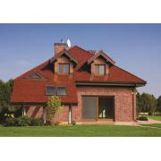 Fasádní pásek Klinker oranžovocihlová reliéfní. &nbsp;