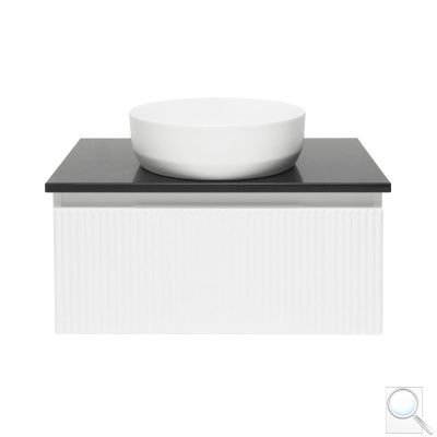 Koupelnová skříňka s deskou z umělého kamene SAT Evolution 78x30x44,8 cm bílá mat SATEVO80WMTK. obr. 1