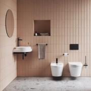 Umyvadlo Ravak Yard 45x12,5x45 cm s černou konzolí X000001527. obr. 3