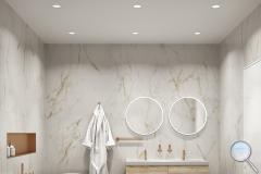 Dlažba Fineza Marble Charm gold bílá - im-1200-marble-charm-001