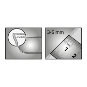 Umyvadlo na desku Triomini Slim 38,5x38,5 cm bez přepadu SLM3838. obr. 3&nbsp;