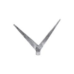 Bavolet na kulatý sloupek IDEAL® průměr 48 mm tvar V Zn