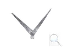 Bavolet na kulatý sloupek IDEAL® průměr 48 mm tvar V Zn