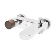 Vanová baterie SAT Fusion bez sprchového setu páka tmavé dřevo SATBSFU222DT. &nbsp;(4)