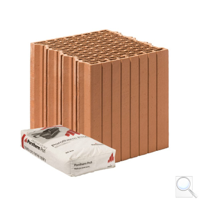 Cihla Porotherm 25 EKO+ Profi - Tepelněizolační broušená. obr. 1