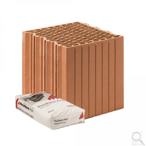 Cihla Porotherm 25 EKO+ Profi - Tepelněizolační broušená obr. 1