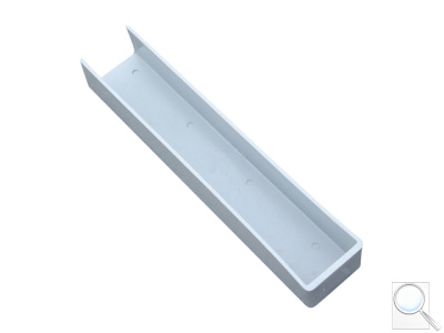 Stabilizační držák PVC – koncový, výška 20 mm a 30 mm. 