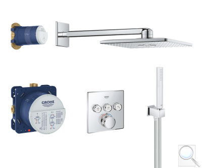 Sprchový systém Grohe Grohtherm SmartControl s termostatickou baterií chrom 34706000. obr. 1