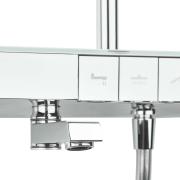 Sprchový systém SAT s vanovým termostatem bílá/chrom SATSSTKP3F. obr. 8