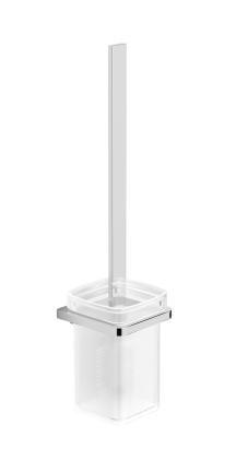 WC štětka SAT Evolution S chrom/mléčné sklo SATDEVOS37