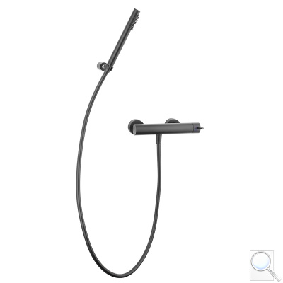 Sprchová baterie Paffoni Light se sprchovým setem 150 mm černá LIG168DNO. 