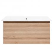 Koupelnová skříňka s umyvadlem Naturel Savona 98x43x44,8 cm dub halifax mat SAVONA100DH (obr. 3)