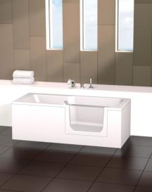 Vana s dvířky Artweger Duett 160x75 cm, 170x75 cm akrylát pravá nebo levá